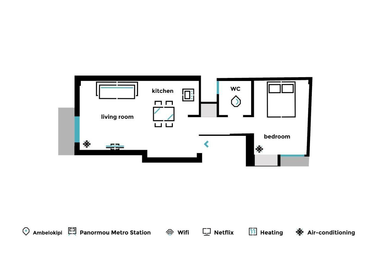 Urban & Cozy 1Bd Apartment In Ampelokipoi Area By Upstreet Atene Esterno foto
